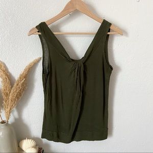 Banana Republic Cotton green tank top
